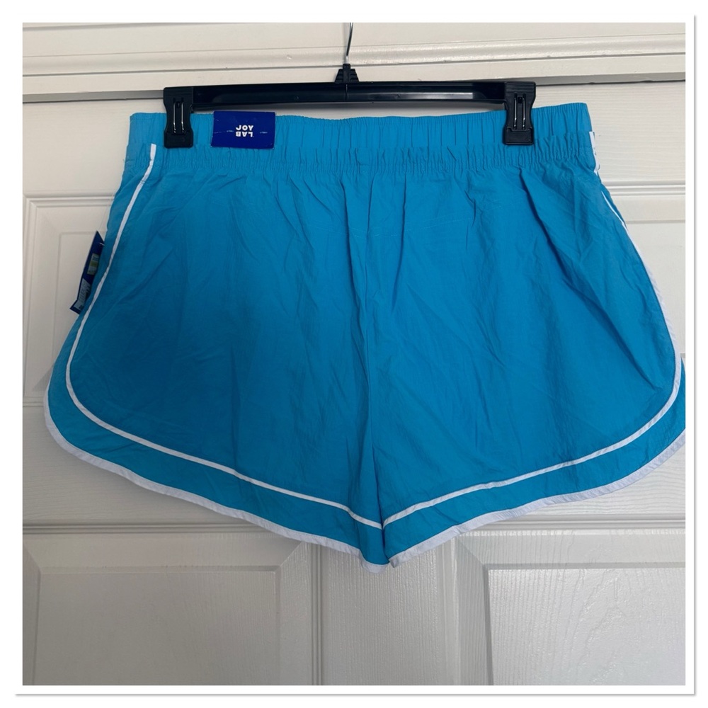 JoyLab Women's Woven Mid-Rise Athletic Shorts - Sky Sparkle - Picture 3 of 6